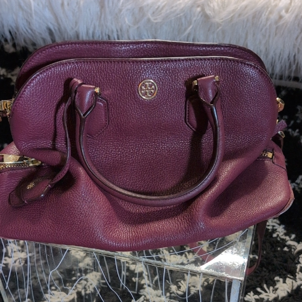 Tory Burch Plum Satchel Bag